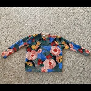 Floral print Sézane sweater, size medium. Great condition!